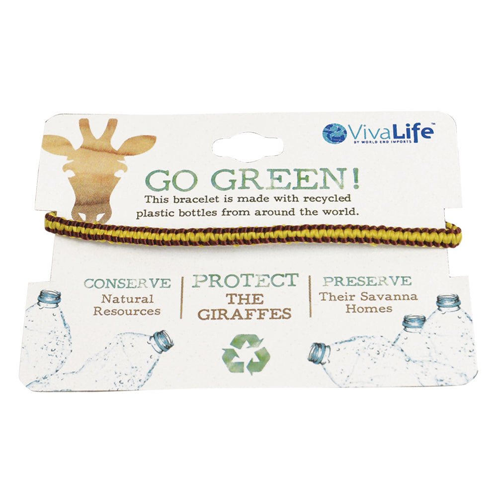 "Go Green" Recyclable Bracelets - Viva life Jewellery
