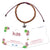 Pot Leaf Wax Cord Bracelet - Viva life Jewellery