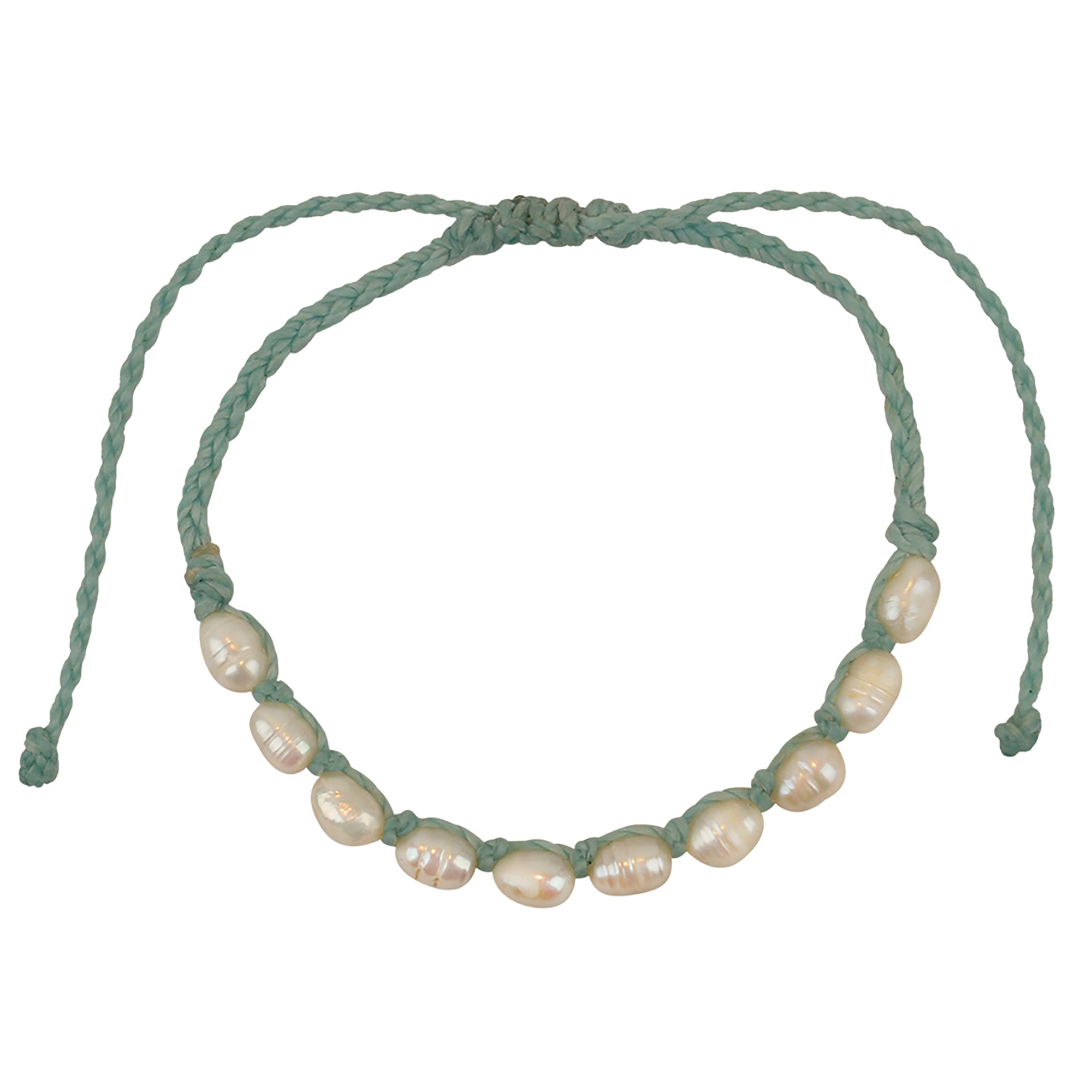 Wax Cord Rice Pearl Bracelet - Viva life Jewellery