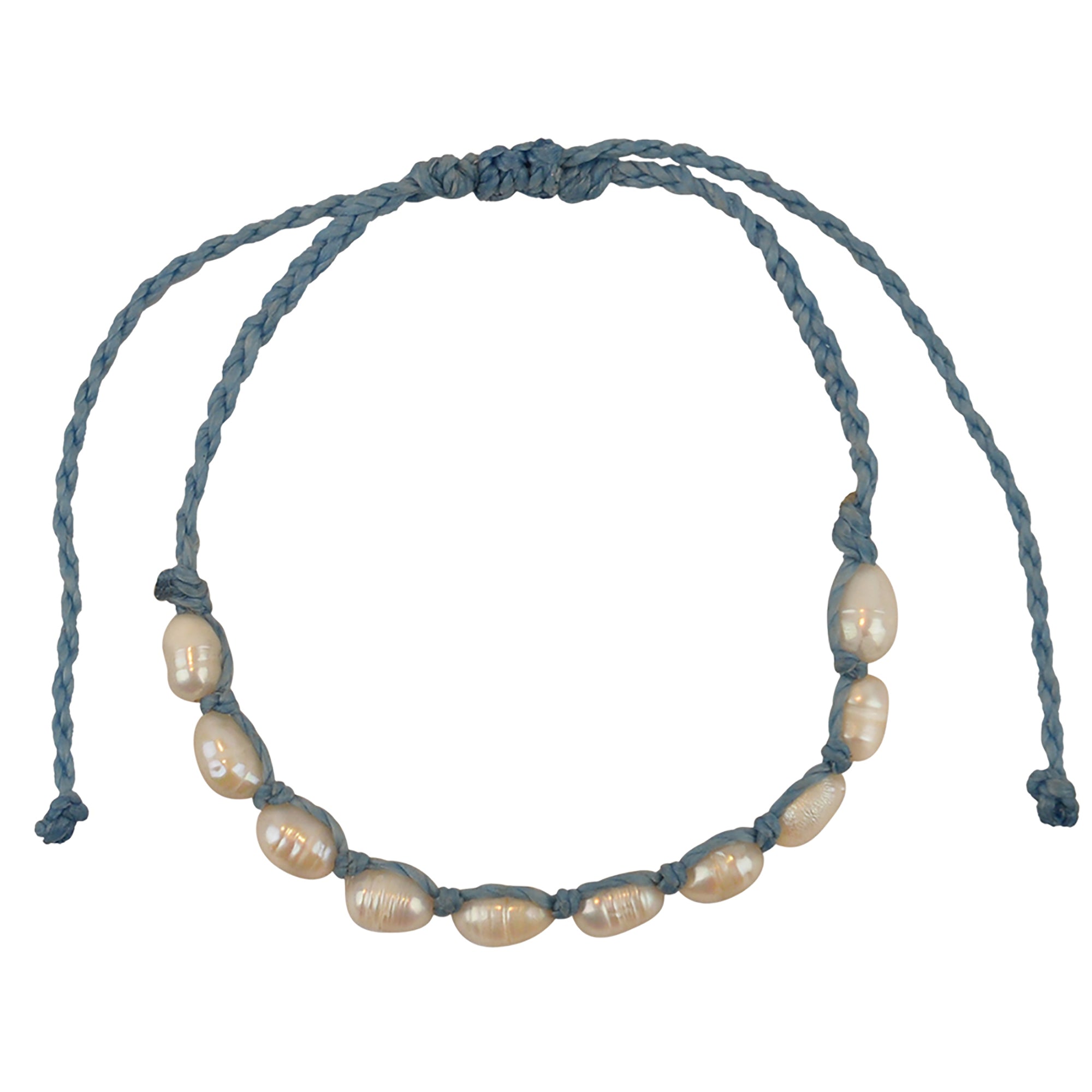 Wax Cord Rice Pearl Bracelet - Viva life Jewellery