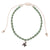 Handmade Colorful GREEN VIBES ONLY Animal Charm Bracelet