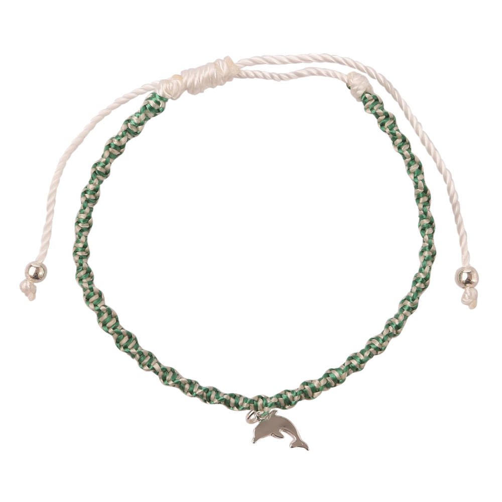 Handmade Colorful GREEN VIBES ONLY Animal Charm Bracelet