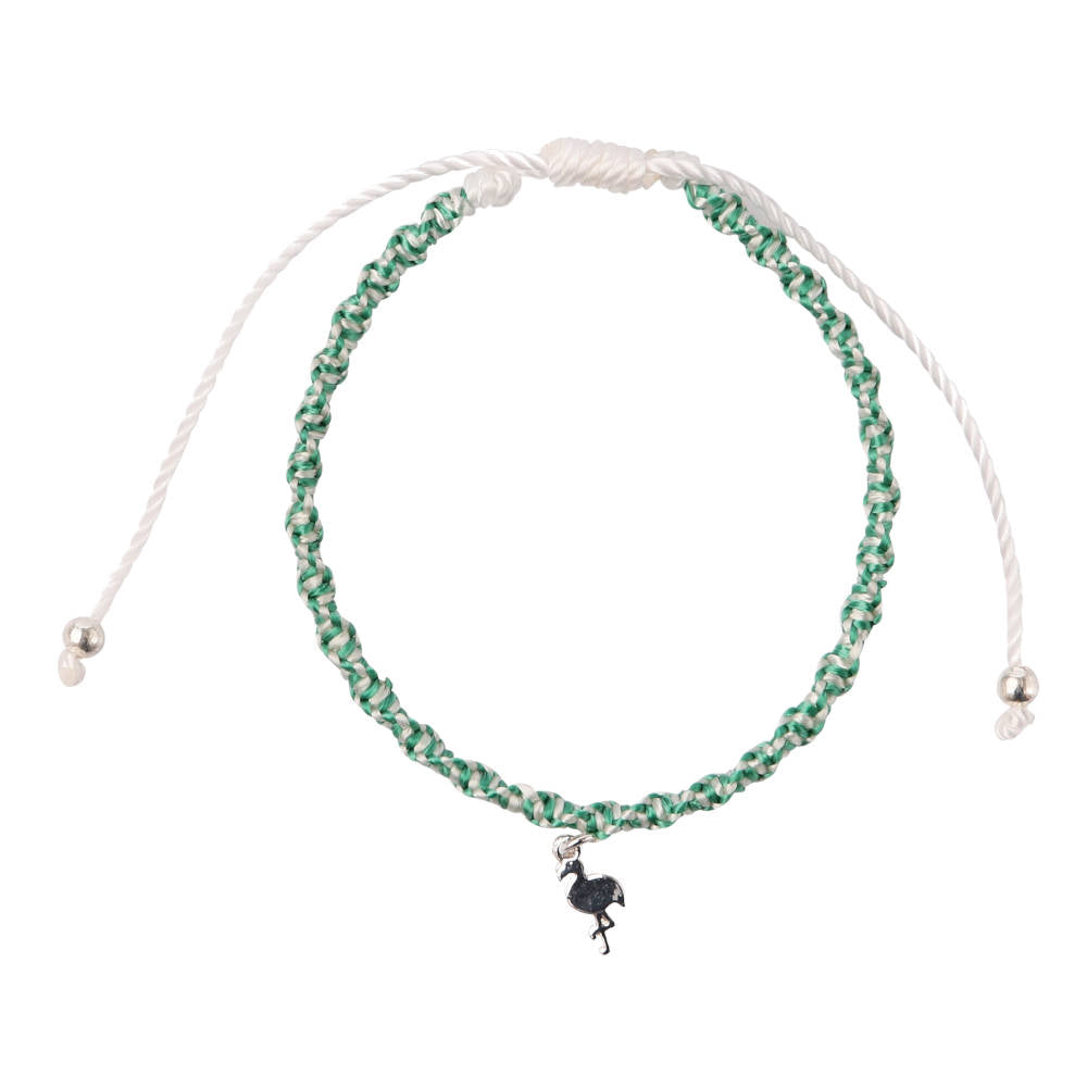 Handmade Colorful GREEN VIBES ONLY Animal Charm Bracelet