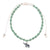 Handmade Colorful GREEN VIBES ONLY Animal Charm Bracelet