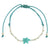 Colorful Resin Sea Turtle Seed Bead Cord Anklet