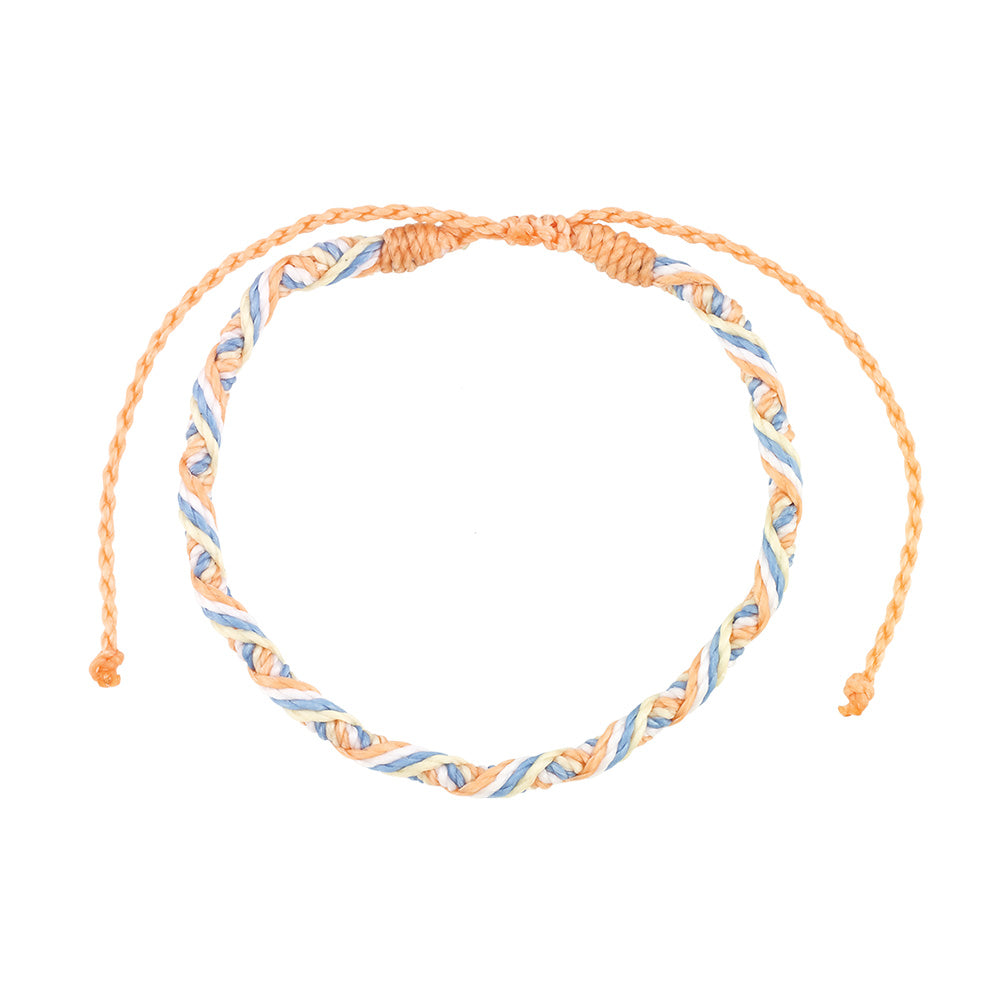 Wax Cord Twist Bracelet