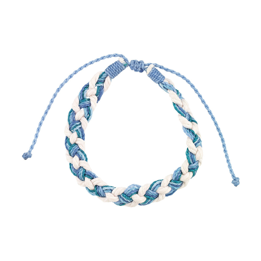 Bright Braided Wax Cord Bracelet