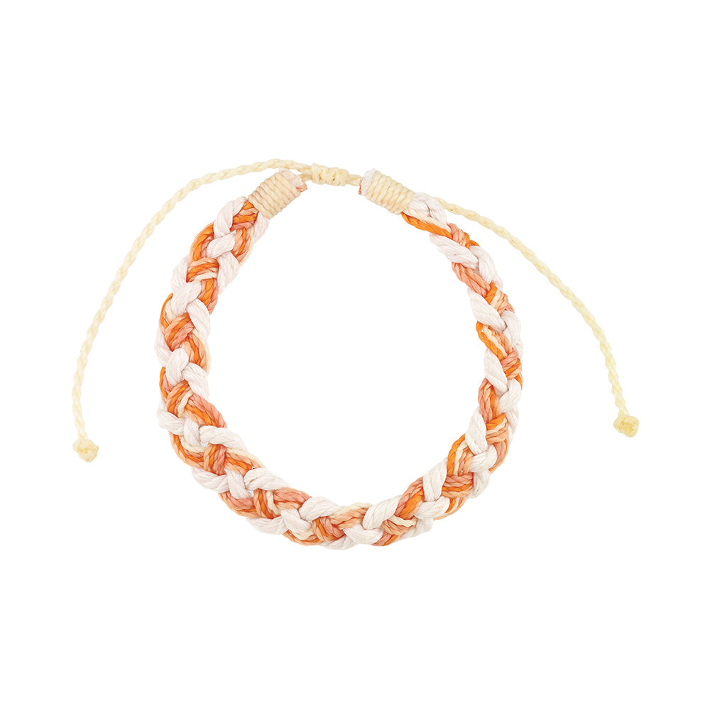 Bright Braided Wax Cord Bracelet