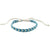 Blue Hues Linen and Macrame Bracelet
