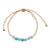 Adjustable Wax Cord & Stone Mix Bracelet