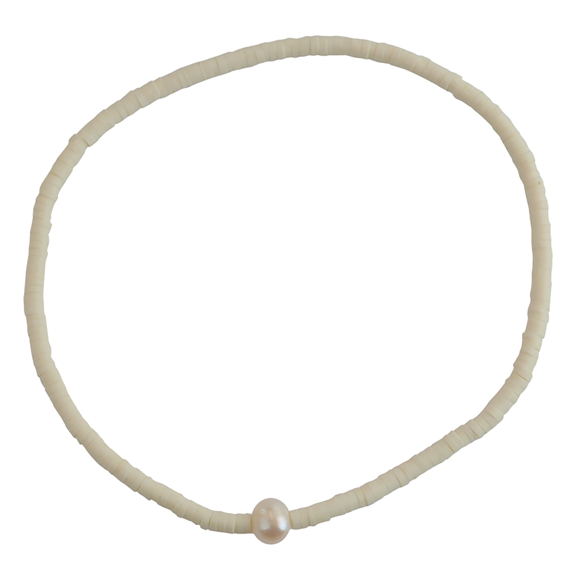 Fimo Pearl Stretch Anklet - Viva life Jewellery