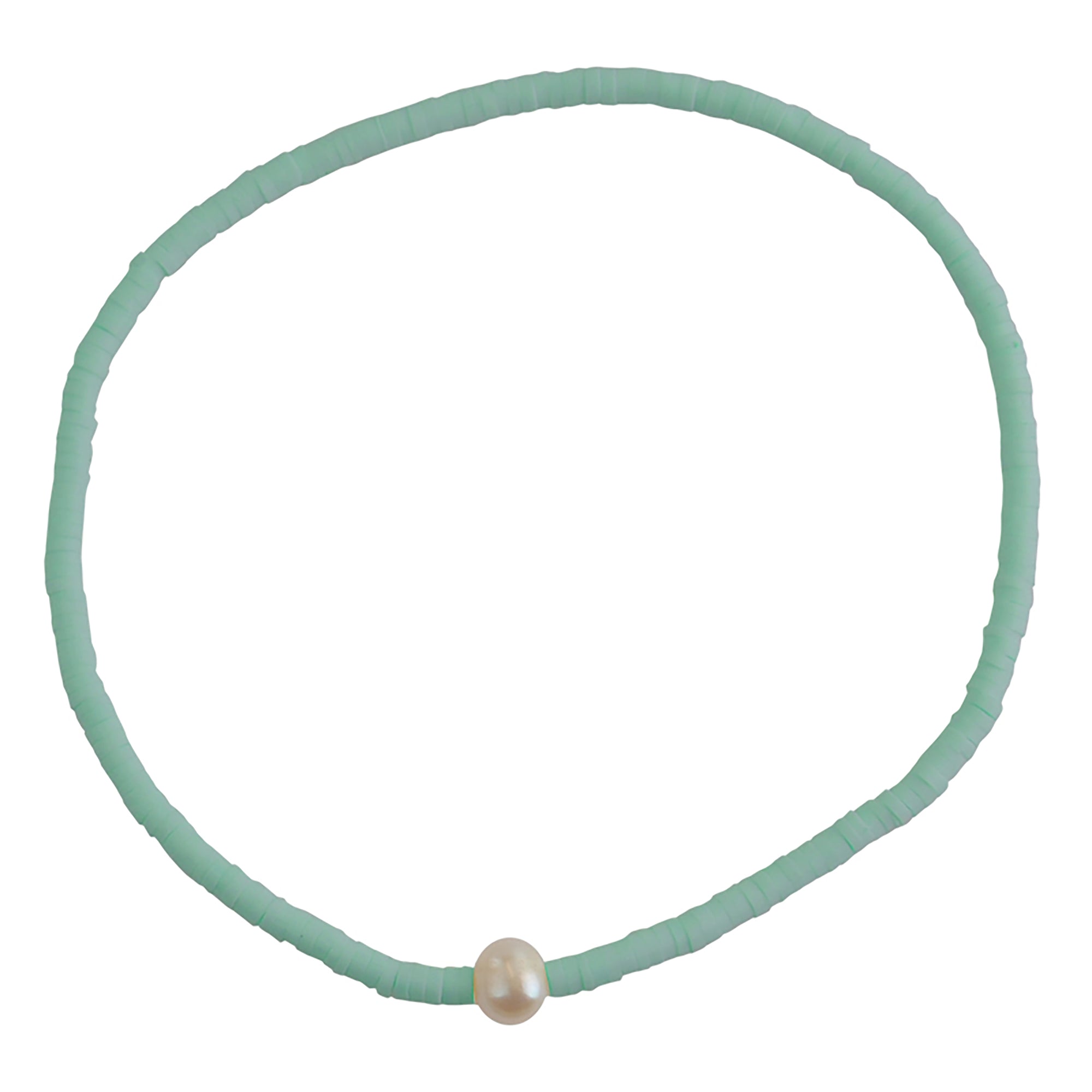 Fimo Pearl Stretch Anklet - Viva life Jewellery