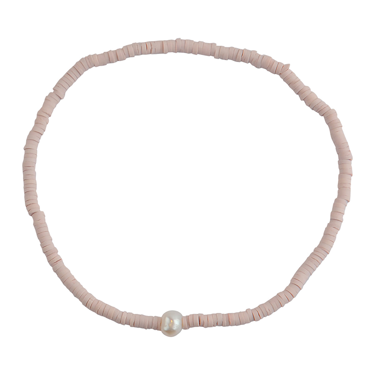 Fimo Pearl Stretch Anklet - Viva life Jewellery