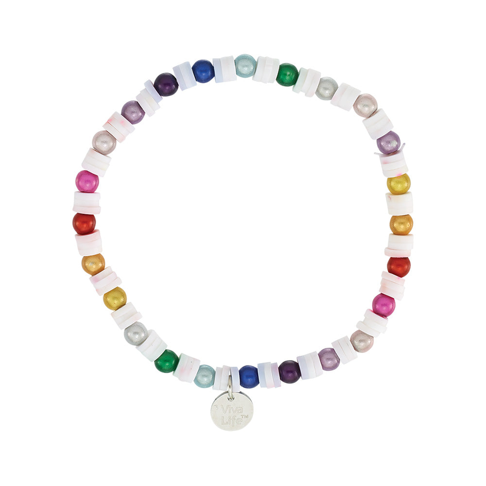 Maui Rainbow Miracle Bead Stretch Bracelet