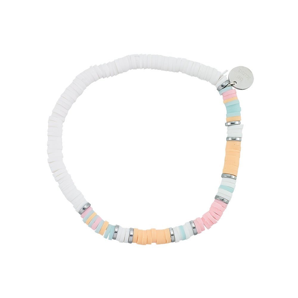 The "Betty" Clay Chip Stretch Bracelet