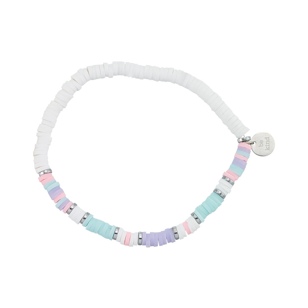 The "Betty" Clay Chip Stretch Bracelet