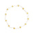 Frosted Seed Bead Daisy Stretch Bracelet - Viva life Jewellery