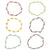 Handmade Seed Bead Daisy Stretch Bracelet