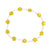 Handmade Seed Bead Daisy Stretch Bracelet