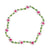 Handmade Seed Bead Daisy Stretch Bracelet