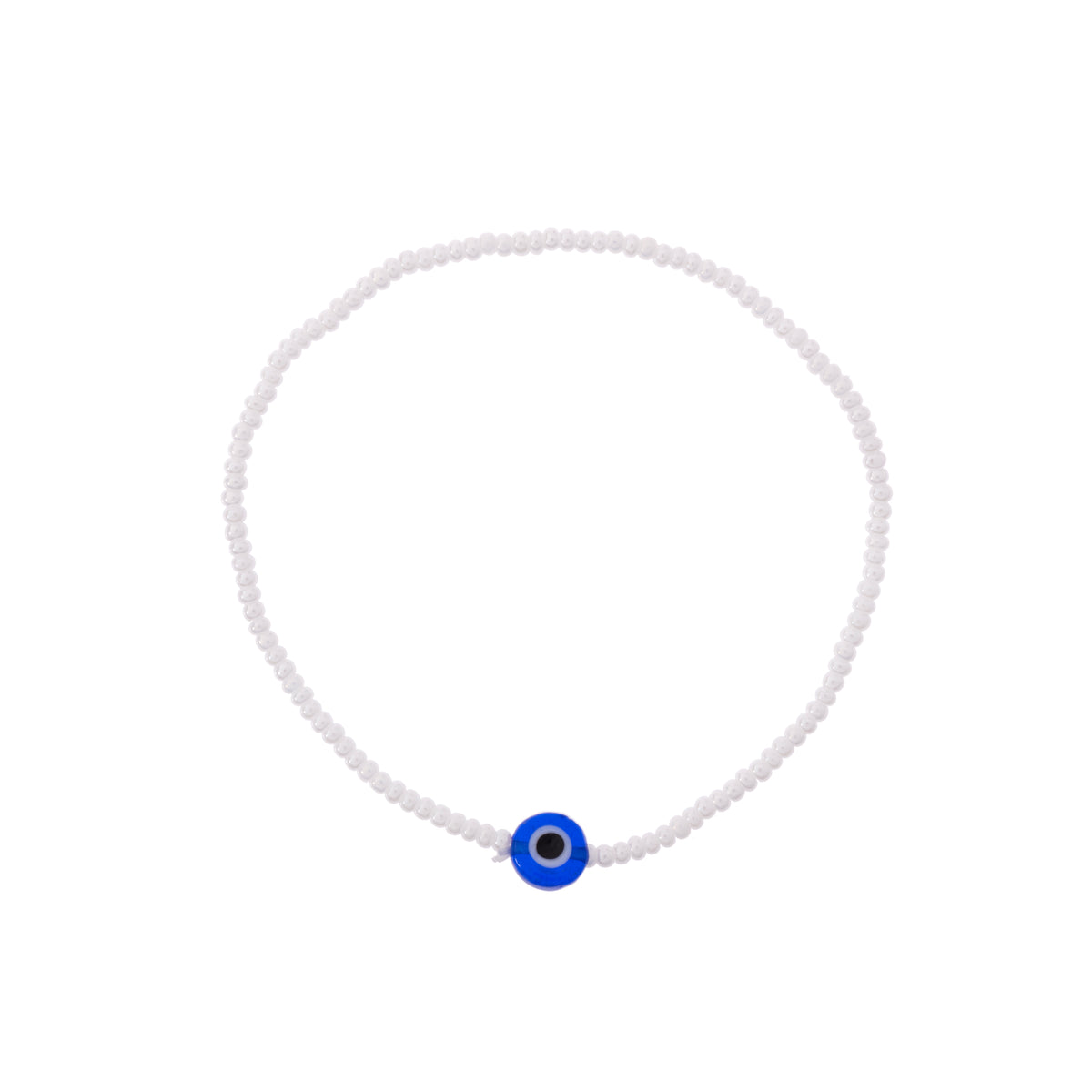 Tiny Seedbead Evil Eye Bracelet