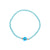 Bright Color Evil Eye Seed Bead Stretch Bracelet
