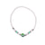 White Seedbead & Fimo Evil Eye Bracelet