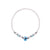 White Seedbead & Fimo Evil Eye Bracelet