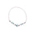 White Seedbead & Fimo Evil Eye Bracelet