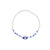 White Seedbead Colorful Enamel Eye of Protection Bracelet