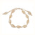 Cowrie Handmade Slide Knot Linen Bracelet