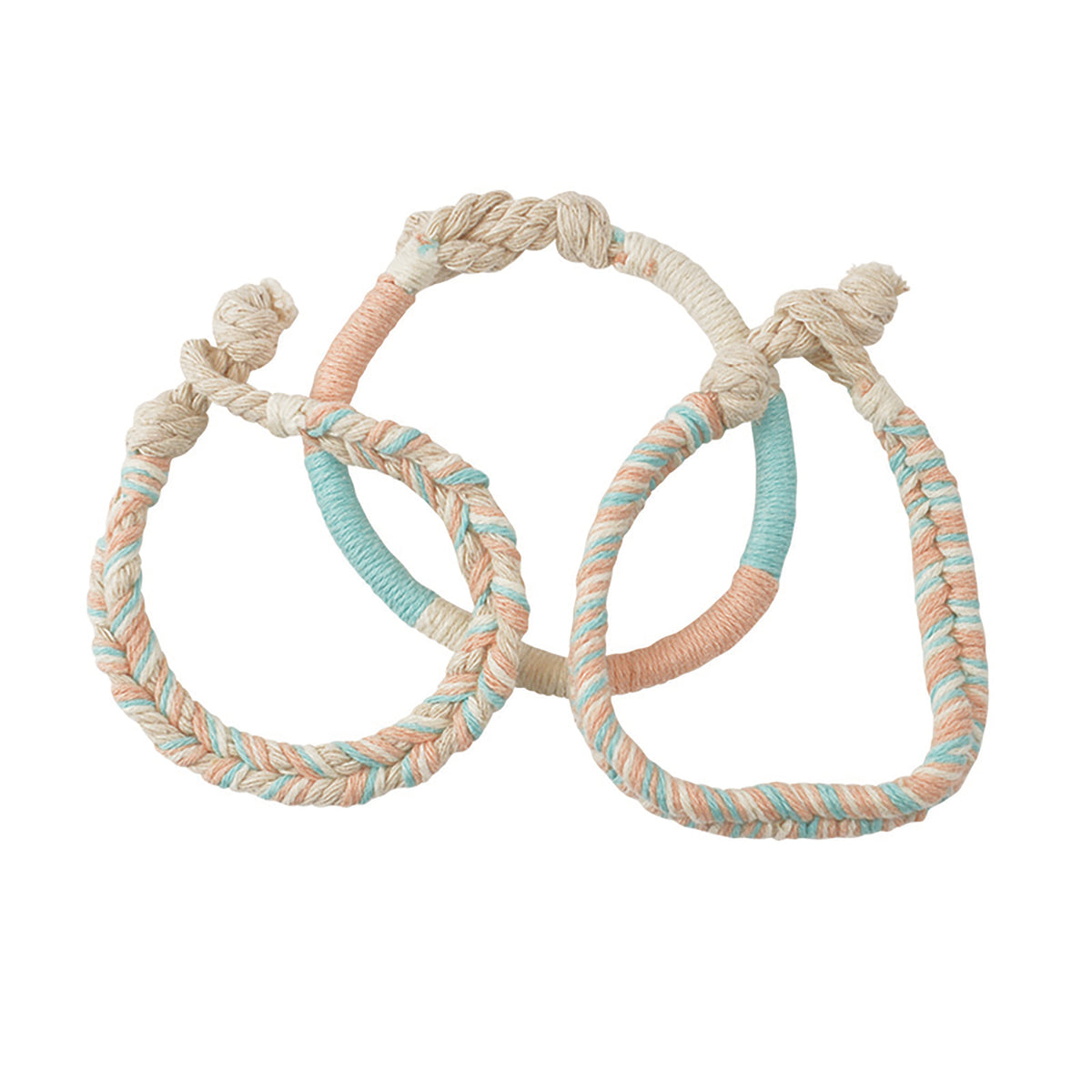 Colored Cotton 3 Bracelet Set - Viva life Jewellery
