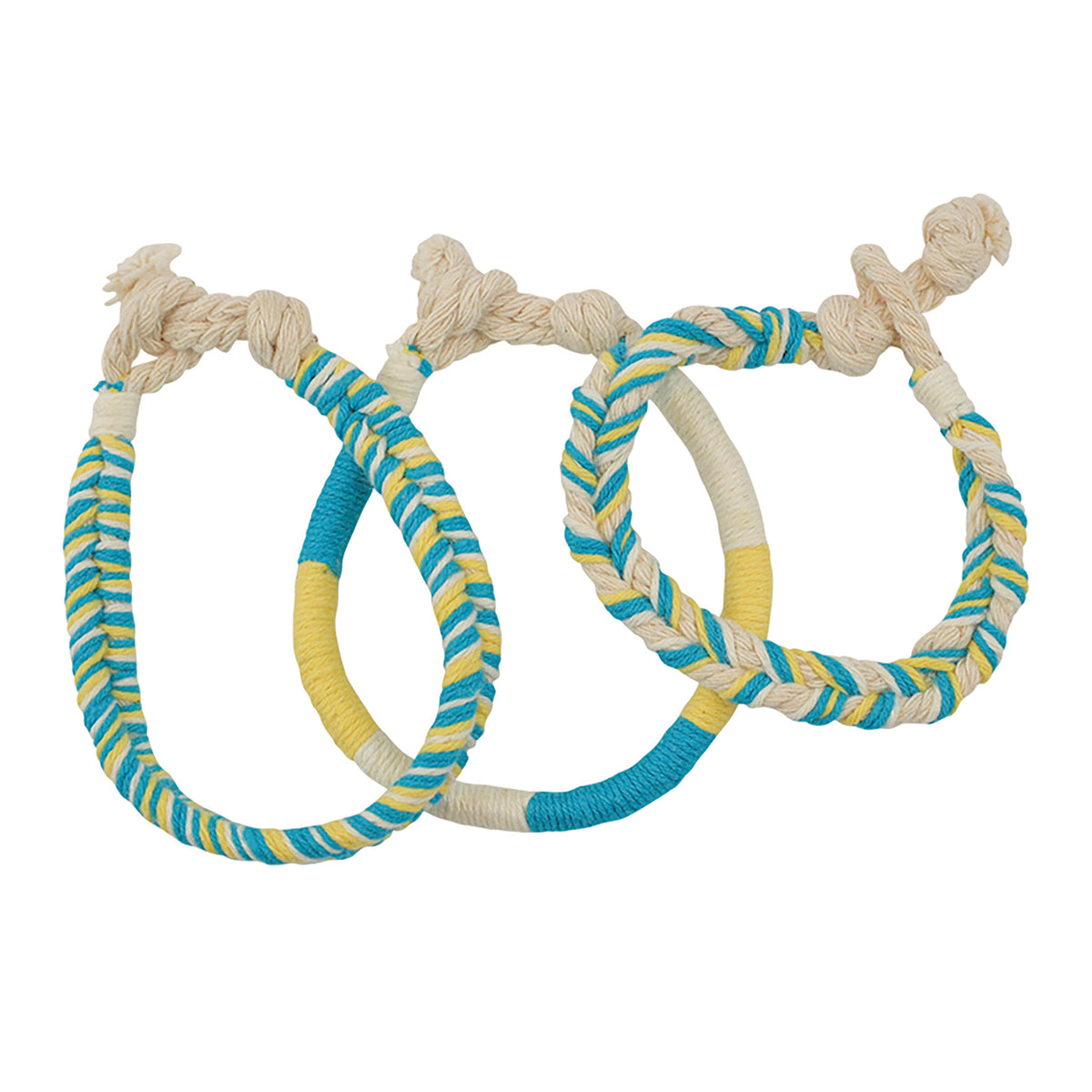 Colored Cotton 3 Bracelet Set - Viva life Jewellery