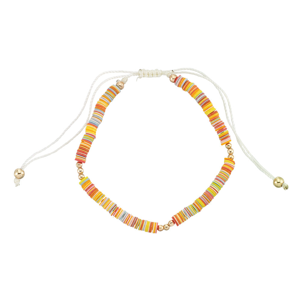 Multi-Colored Sequin Station Bracelet