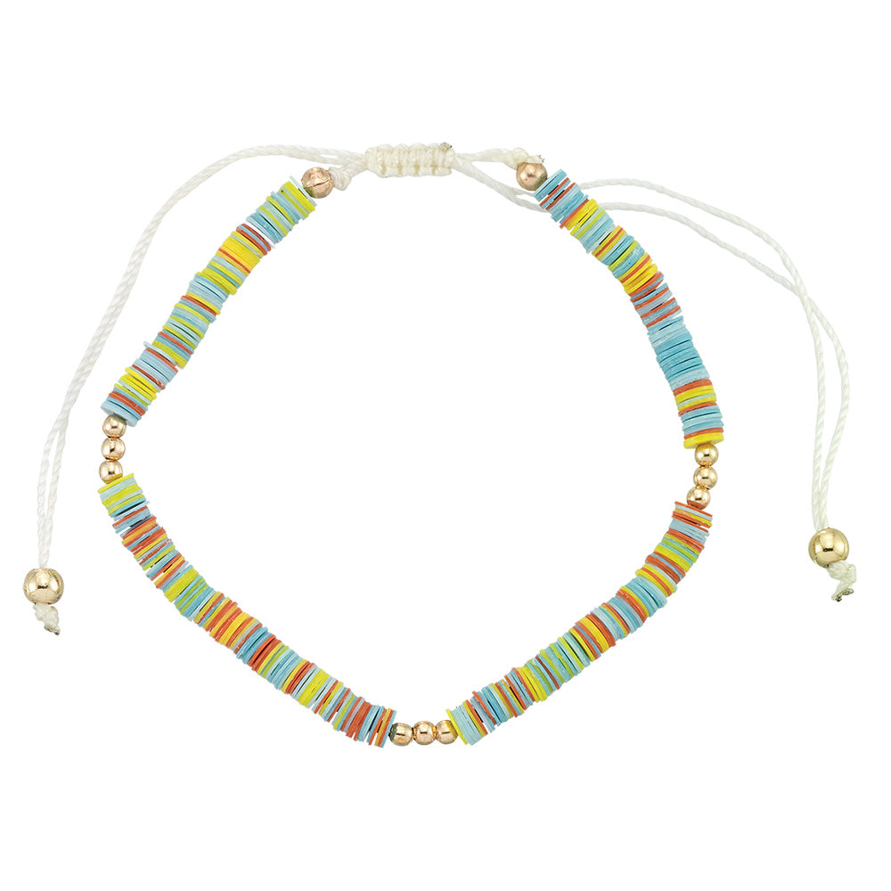 Multi-Colored Sequin Station Bracelet