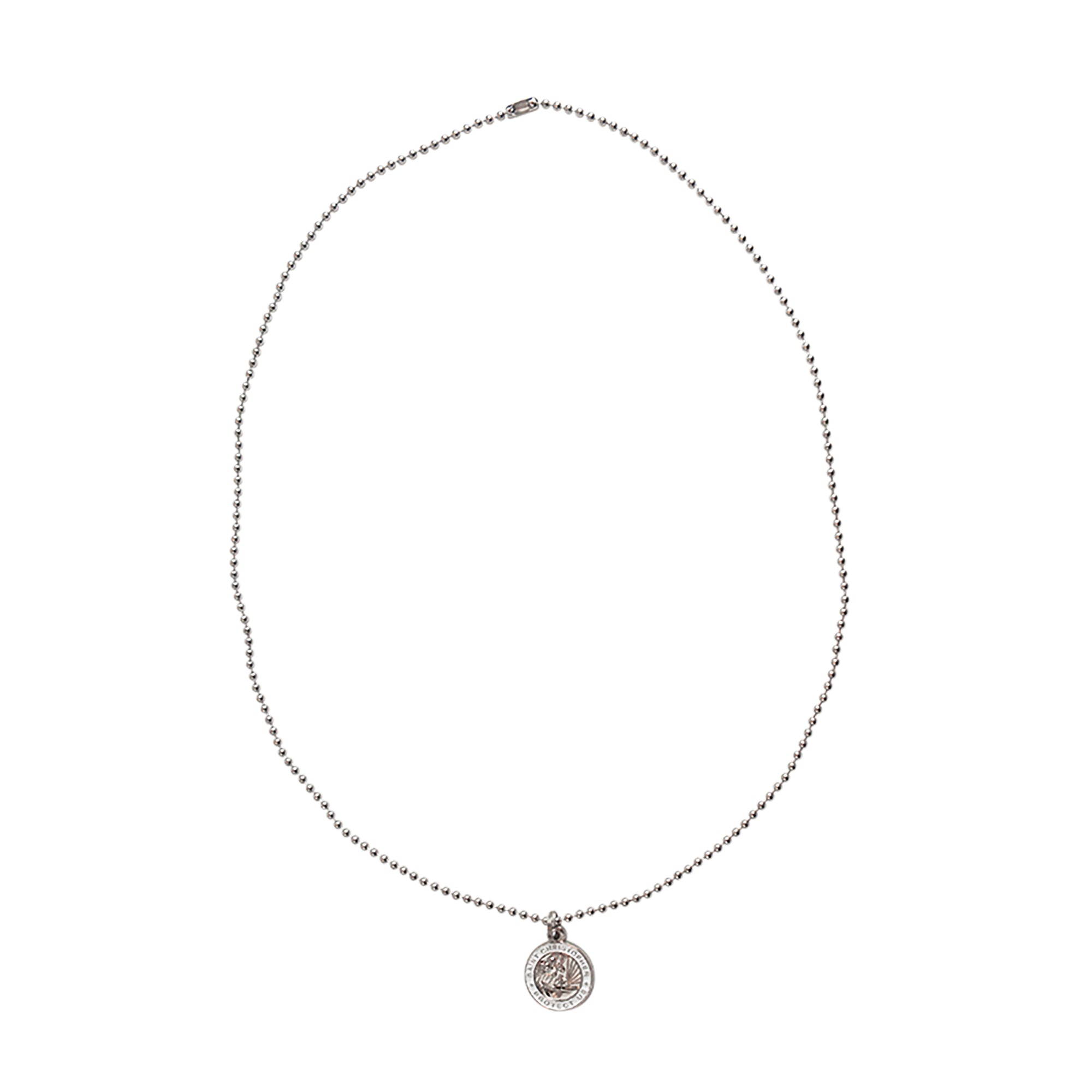 Saint Christopher Enamel Border Necklace - Viva life Jewellery