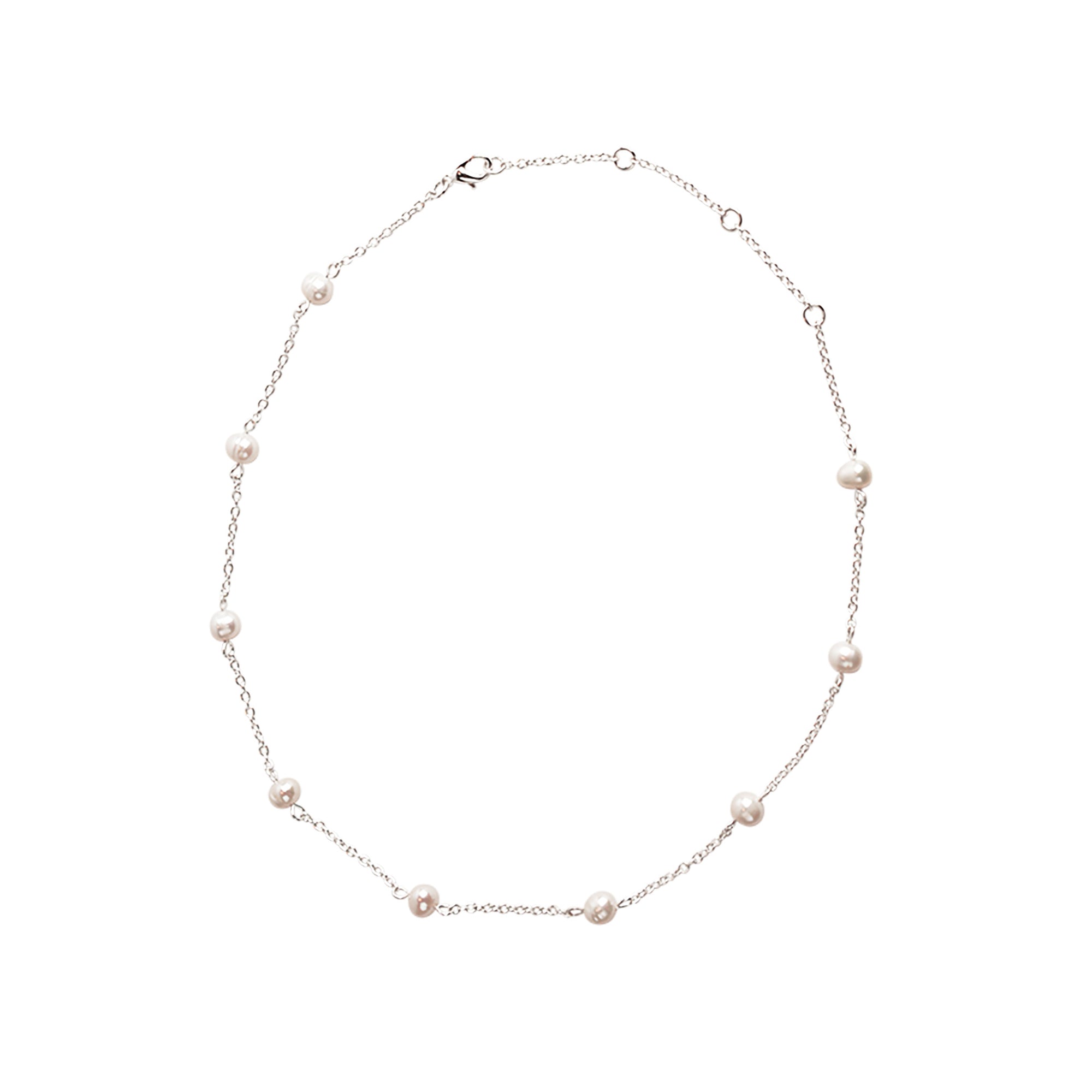 Freshwater Pearl Station Necklace - Viva life Jewellery