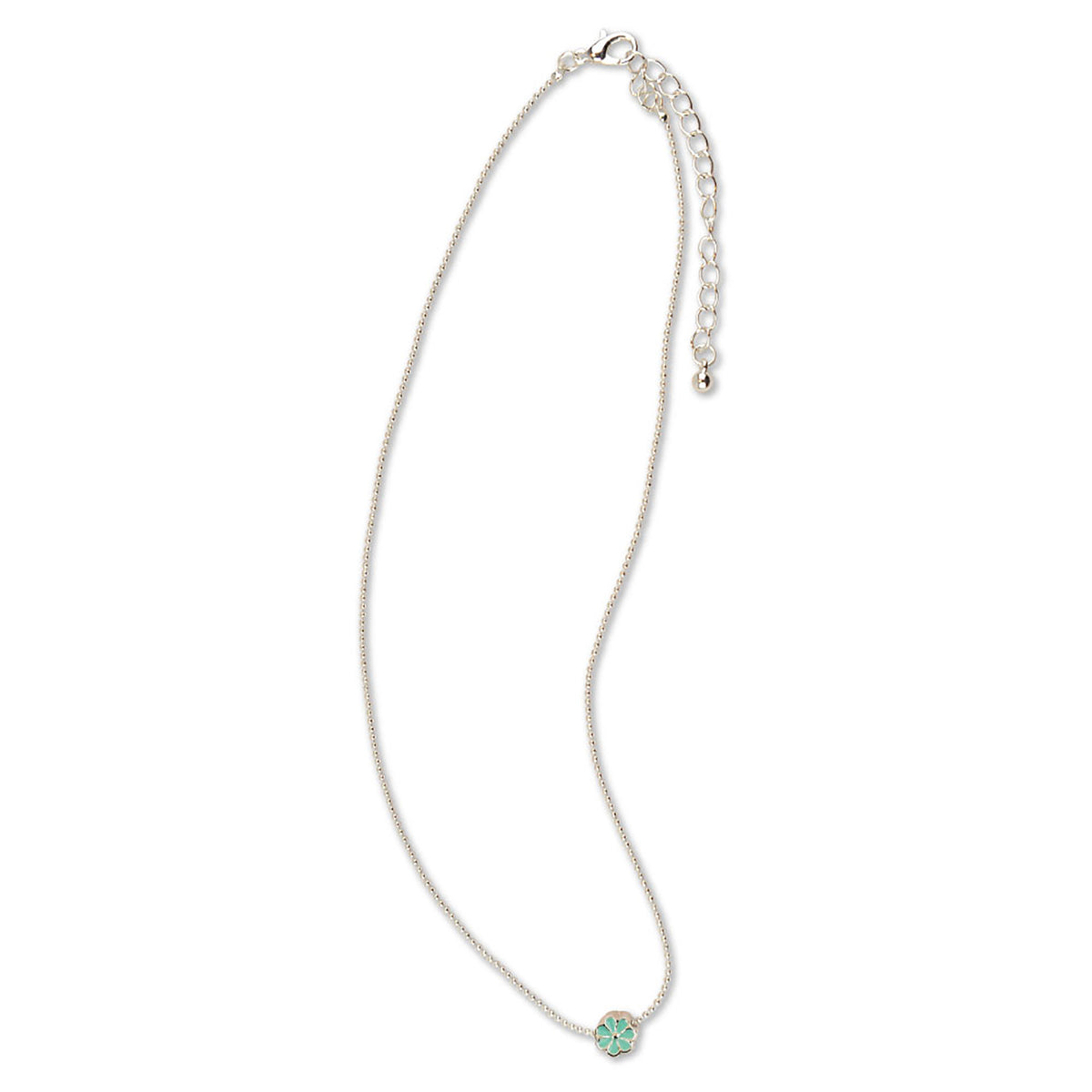 Enamel Daisy Ball Chain Necklace - Viva life Jewellery