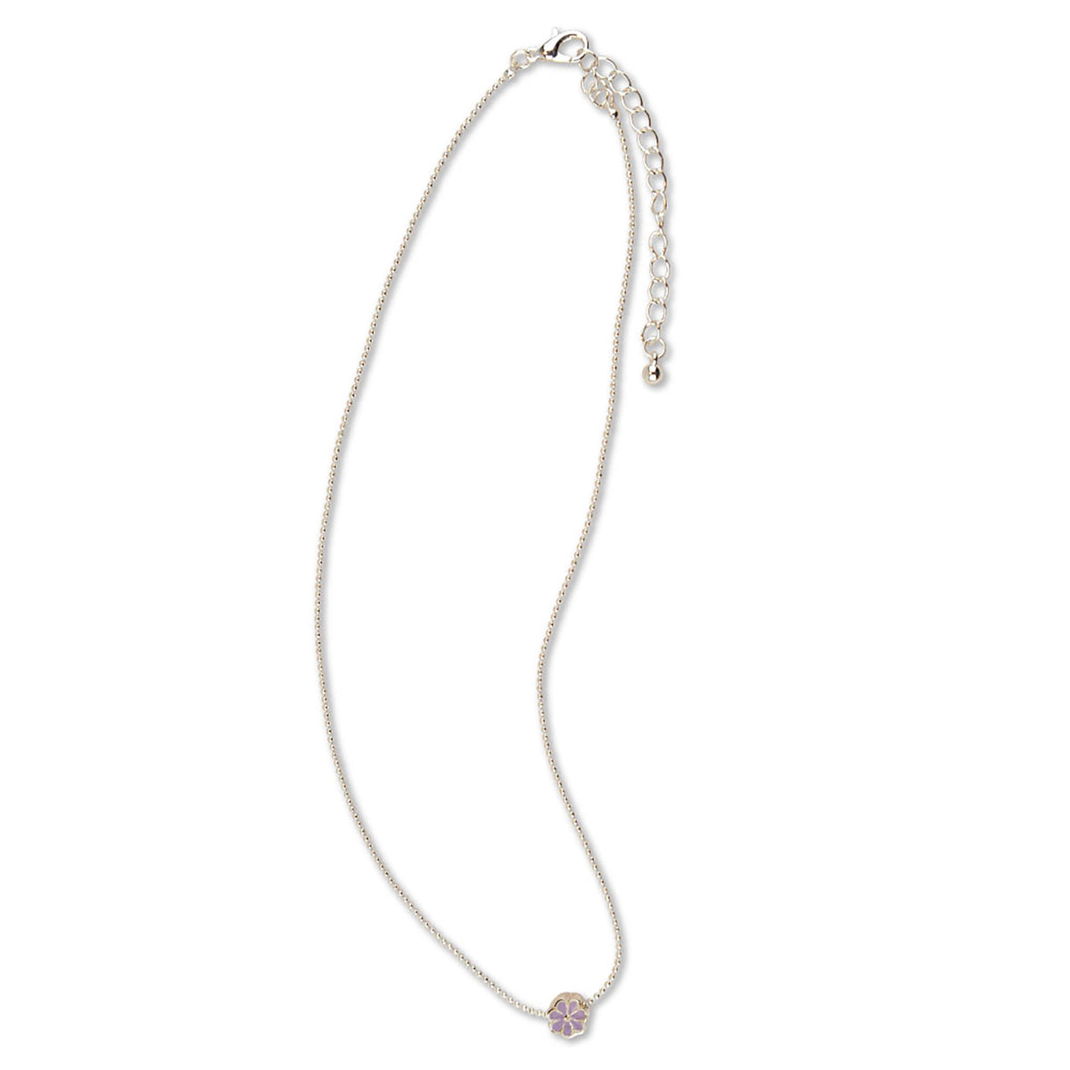 Enamel Daisy Ball Chain Necklace - Viva life Jewellery