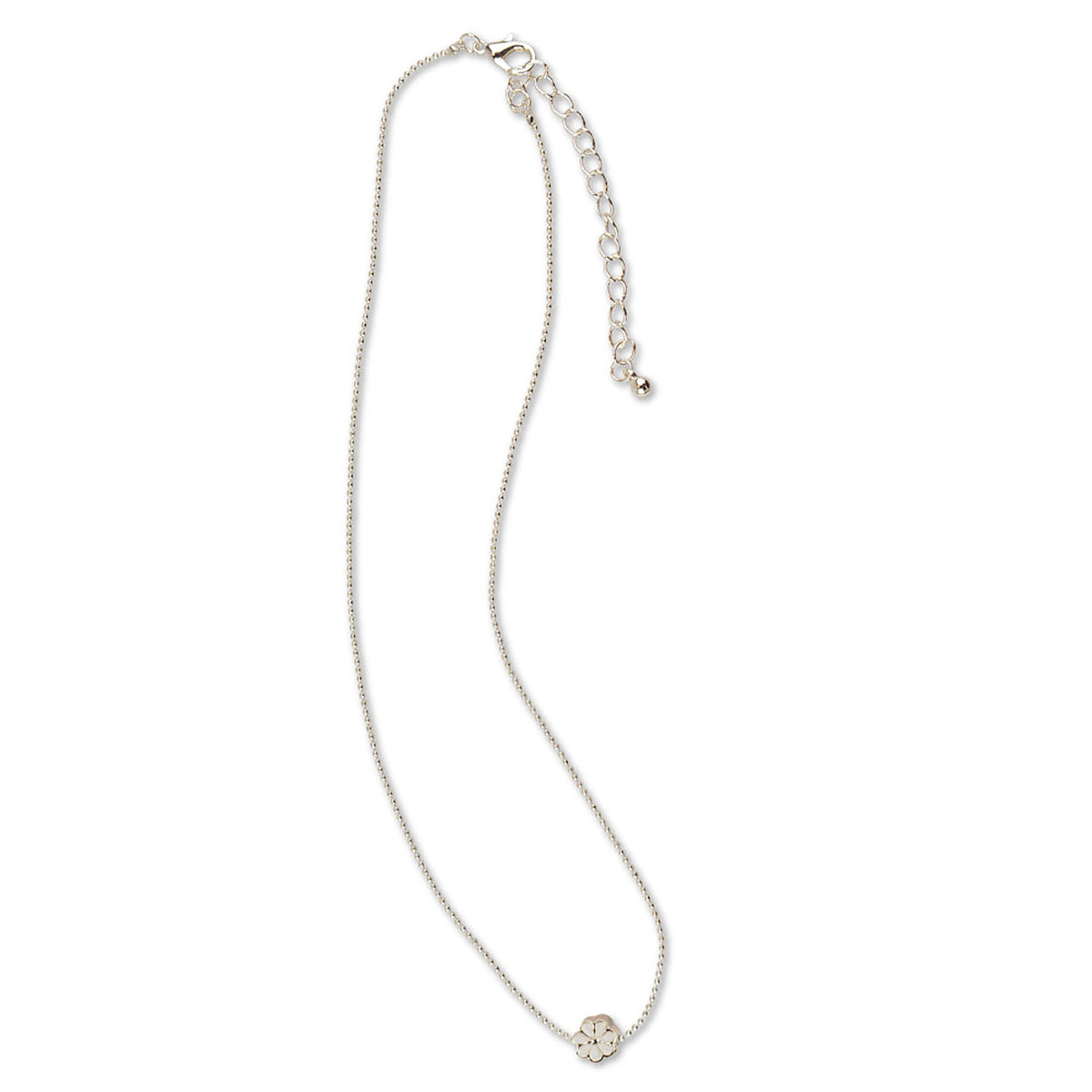 Enamel Daisy Ball Chain Necklace - Viva life Jewellery