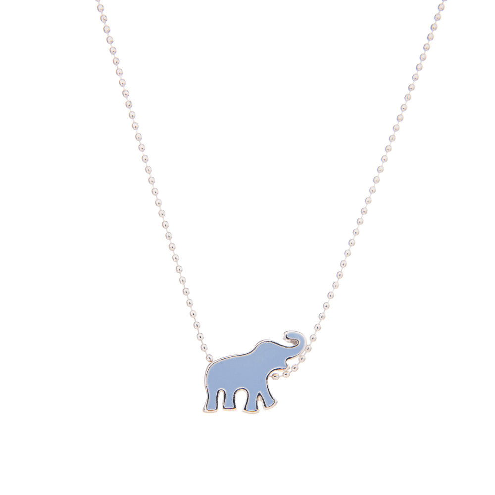 Colorful Enamel Animal Charm Ball Chain Necklace