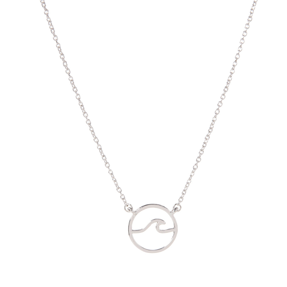 Circle Wave Chain Necklace