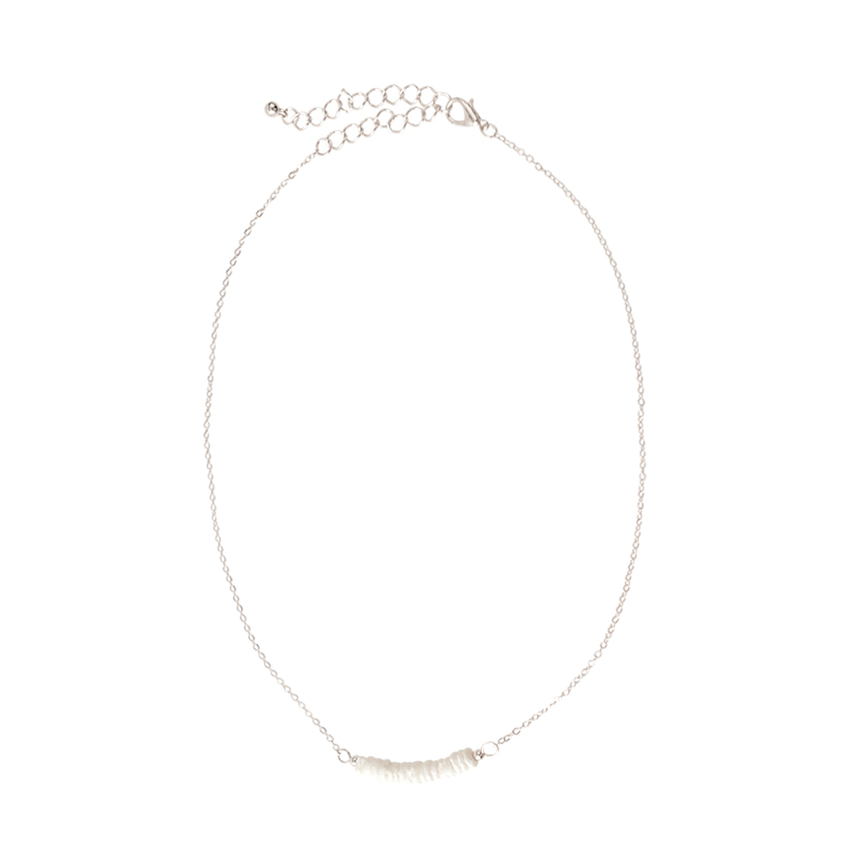 White Clam Shell Chain Necklace - Viva life Jewellery
