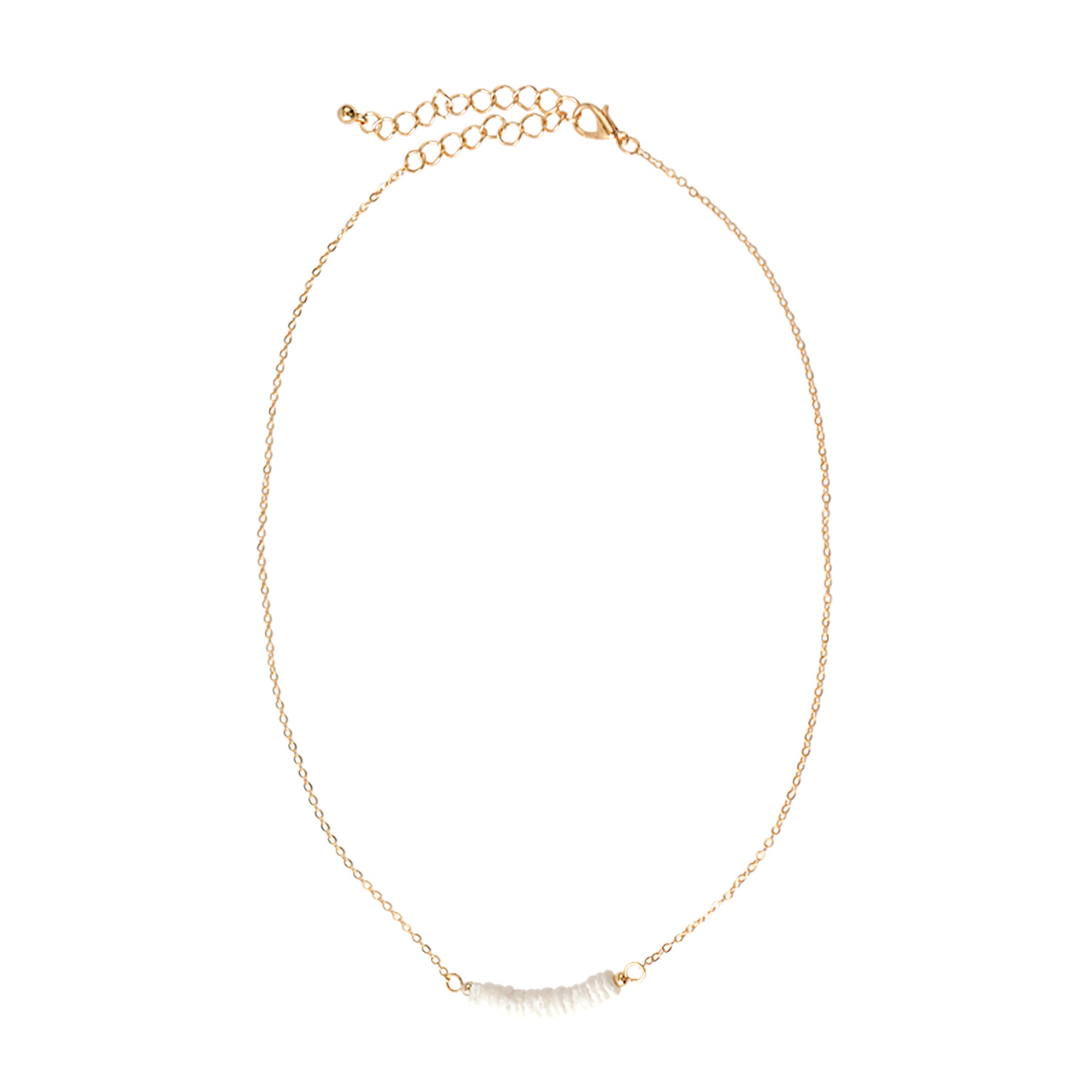 White Clam Shell Chain Necklace - Viva life Jewellery