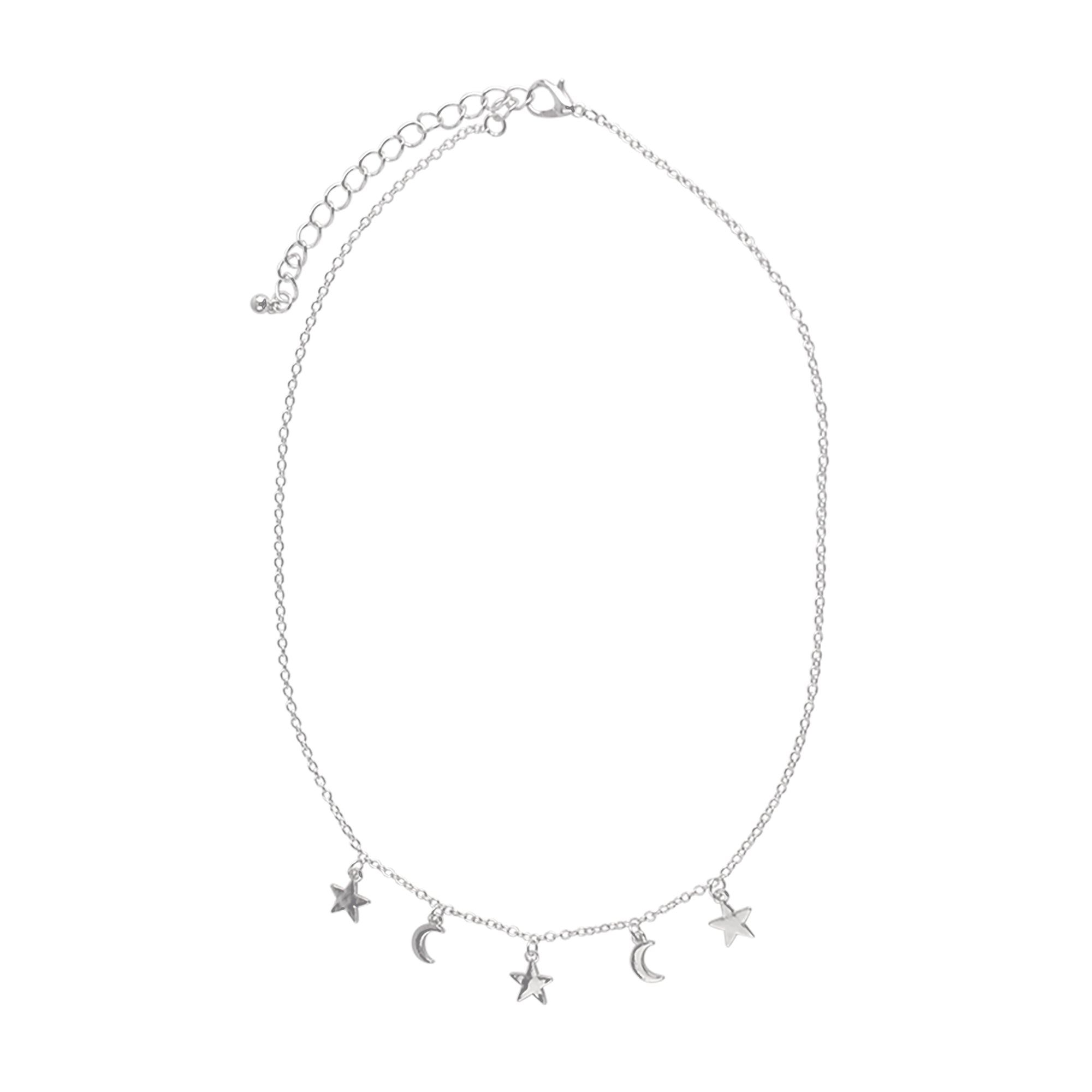 Moon & Star Charm Necklace - Viva life Jewellery