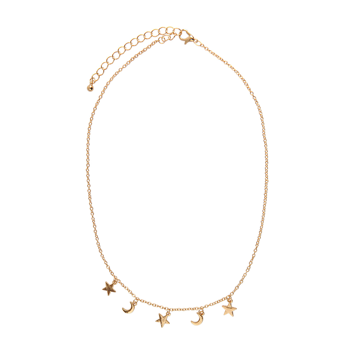 Moon &amp; Star Charm Necklace - Viva life Jewellery
