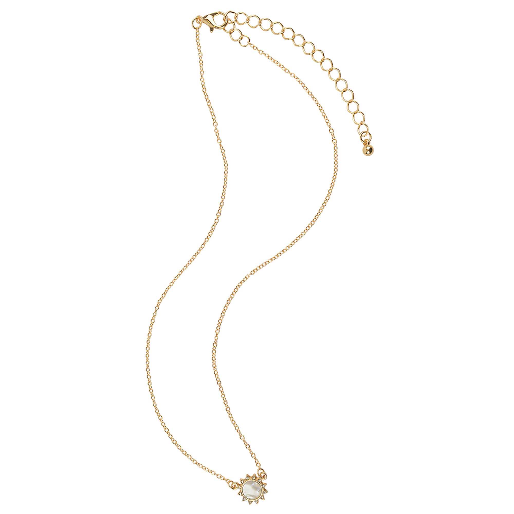 MOP Crystal Sun Drop Necklace - Viva life Jewellery
