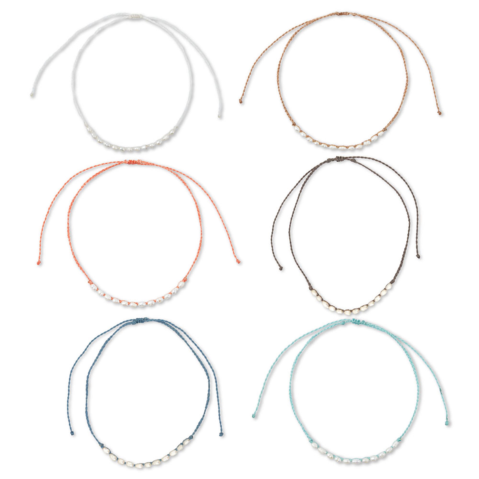 Wax Cord Rice Pearl Necklace - Viva life Jewellery