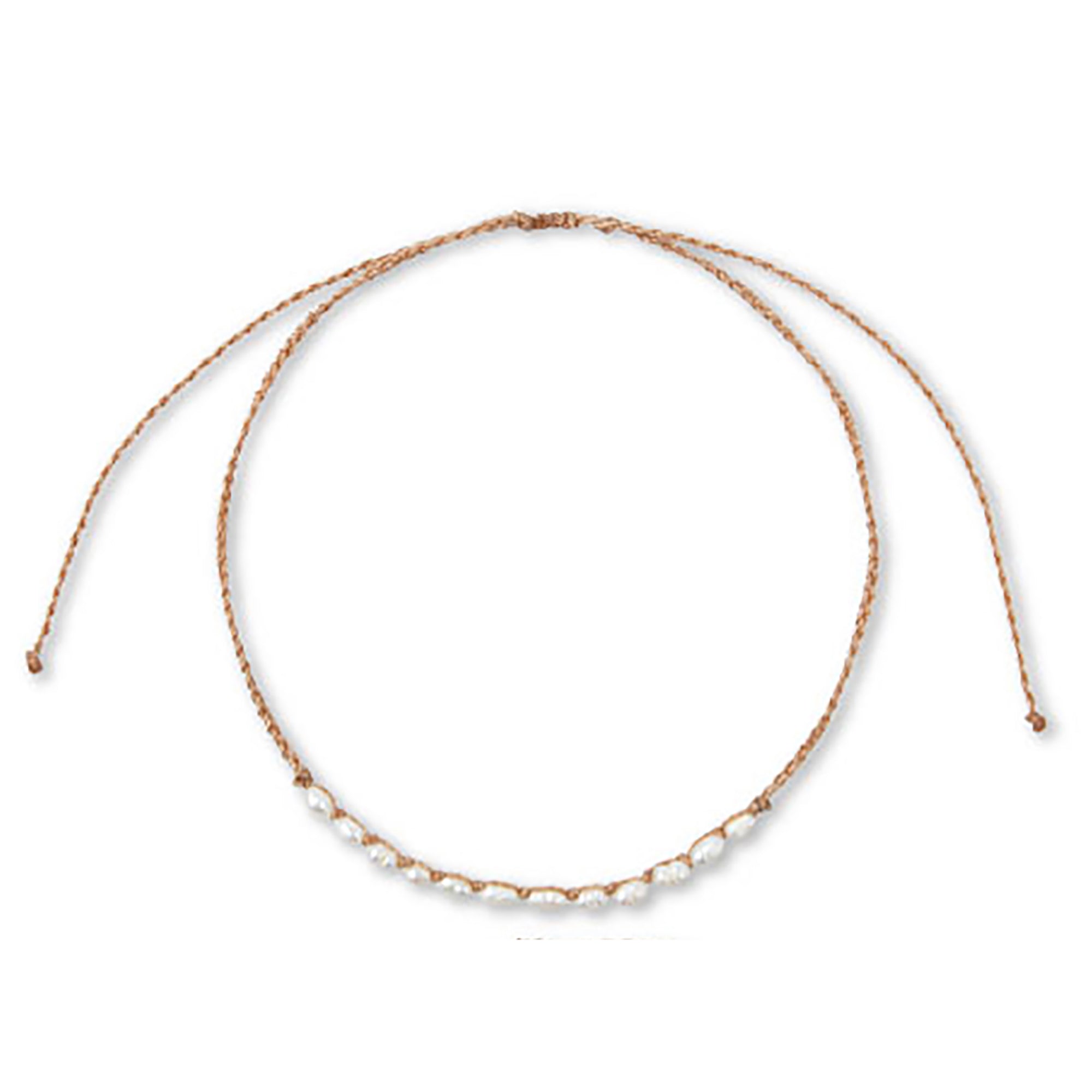 Wax Cord Rice Pearl Necklace - Viva life Jewellery