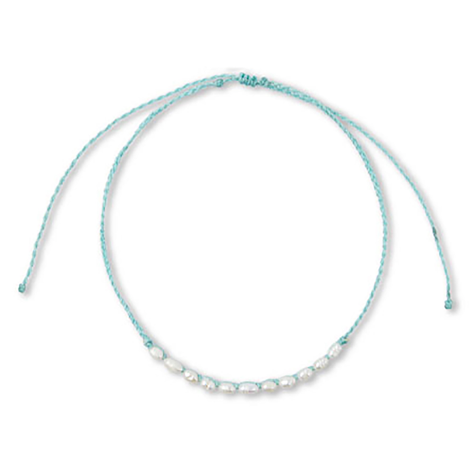 Wax Cord Rice Pearl Necklace - Viva life Jewellery